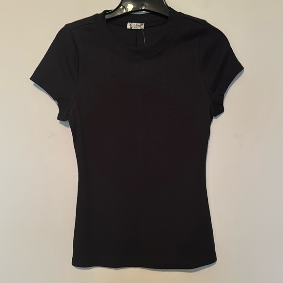 Free People Tops - Fee People Fitted Black T Shirt Size Large